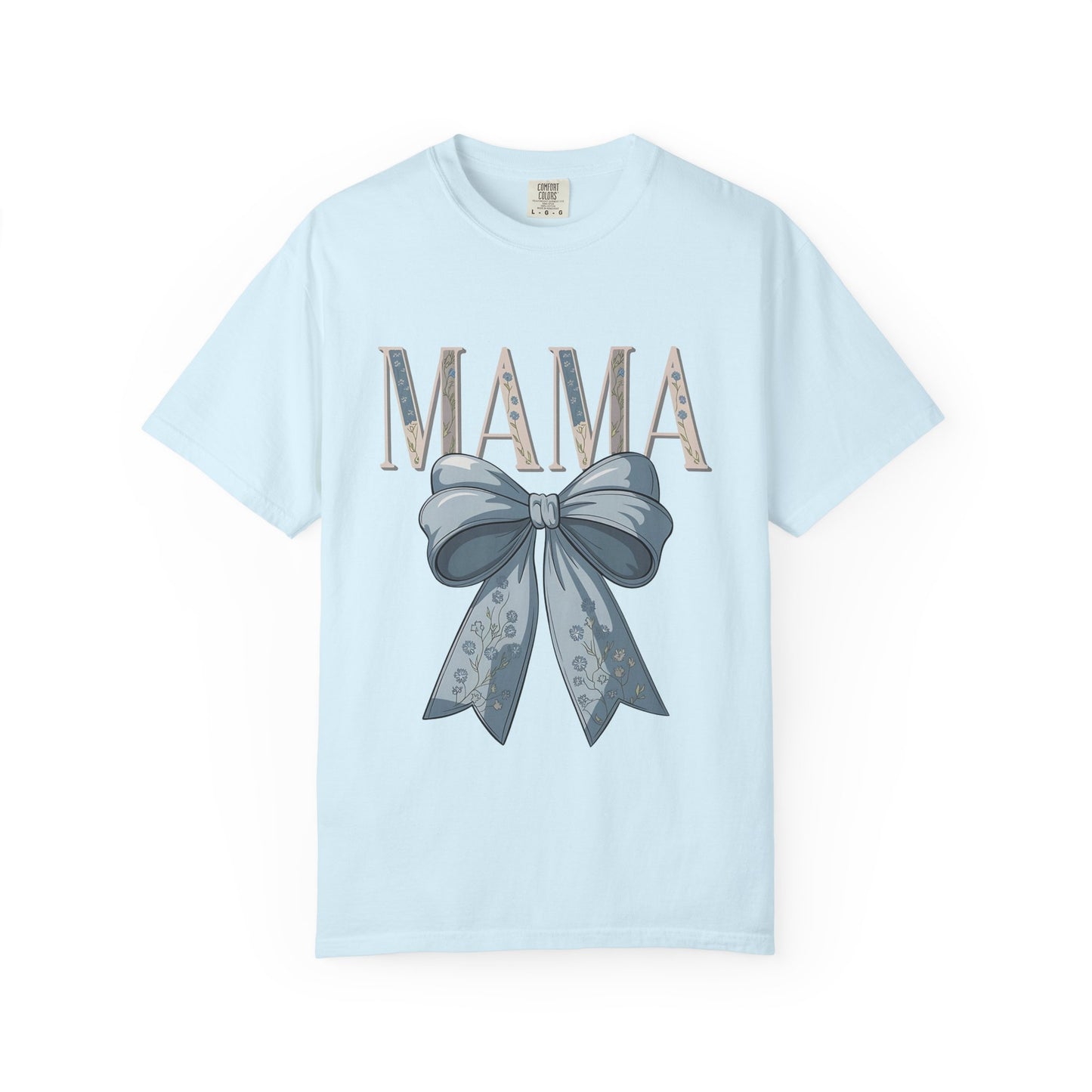 Mama Bow T-Shirt — Vintage Floral Ribbon Mother’s Day Tee