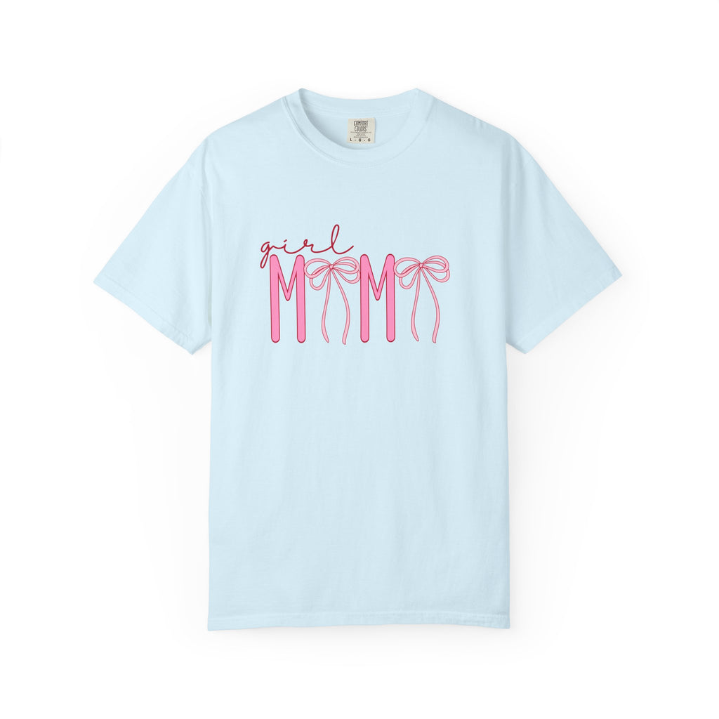 Girl Mom Tee — Pink Ribbon Script Mother's Day T-Shirt