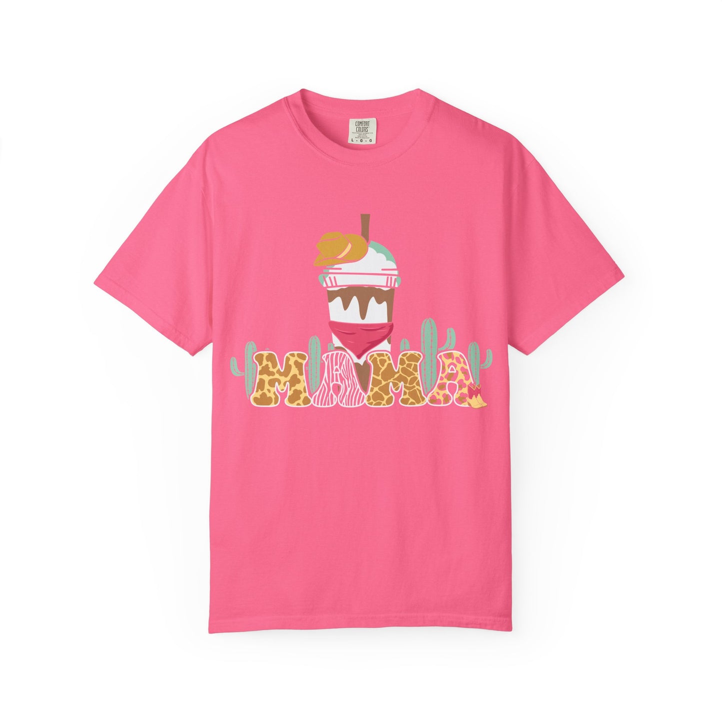 Desert Boba T-Shirt — Cute Bubble Tea with Cacti Graphic Tee