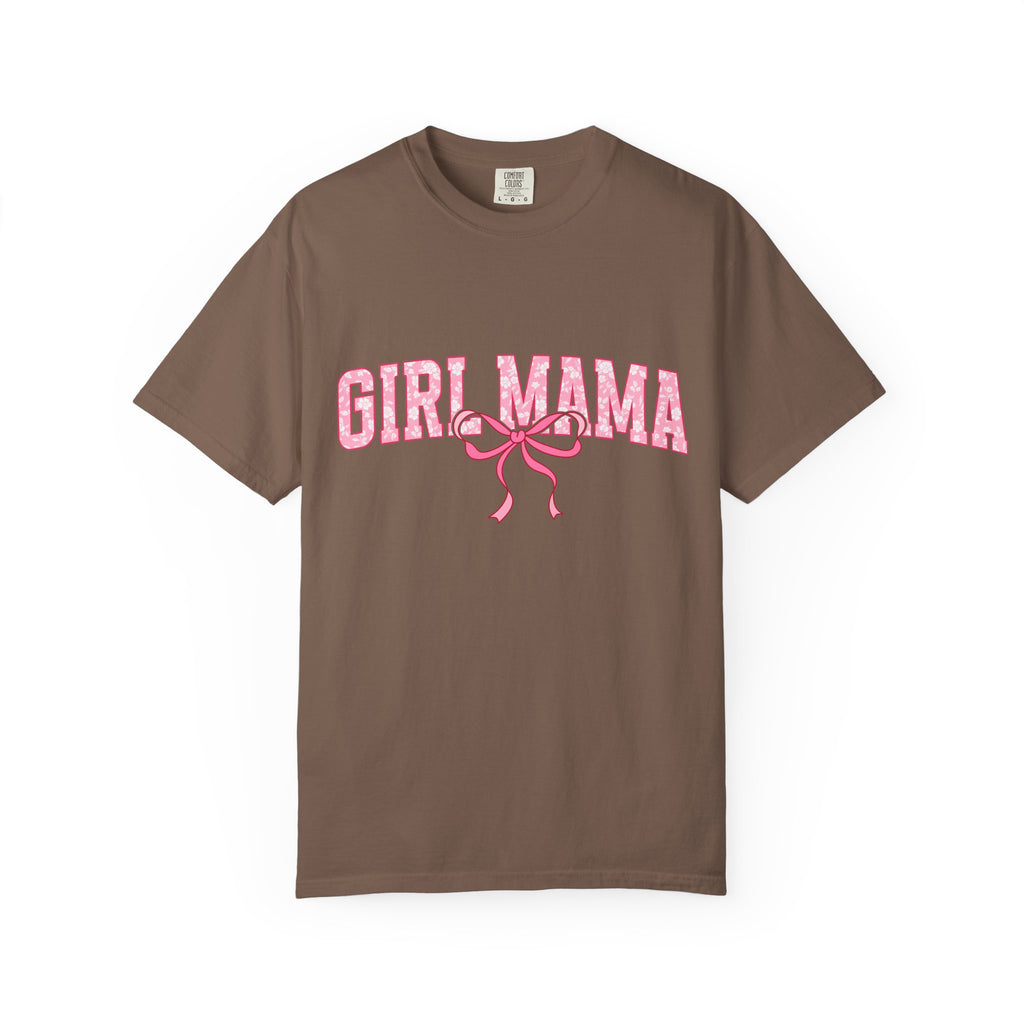 Girl Mama T-Shirt — Pink Ribbon Graphic Tee for New & Expecting Moms