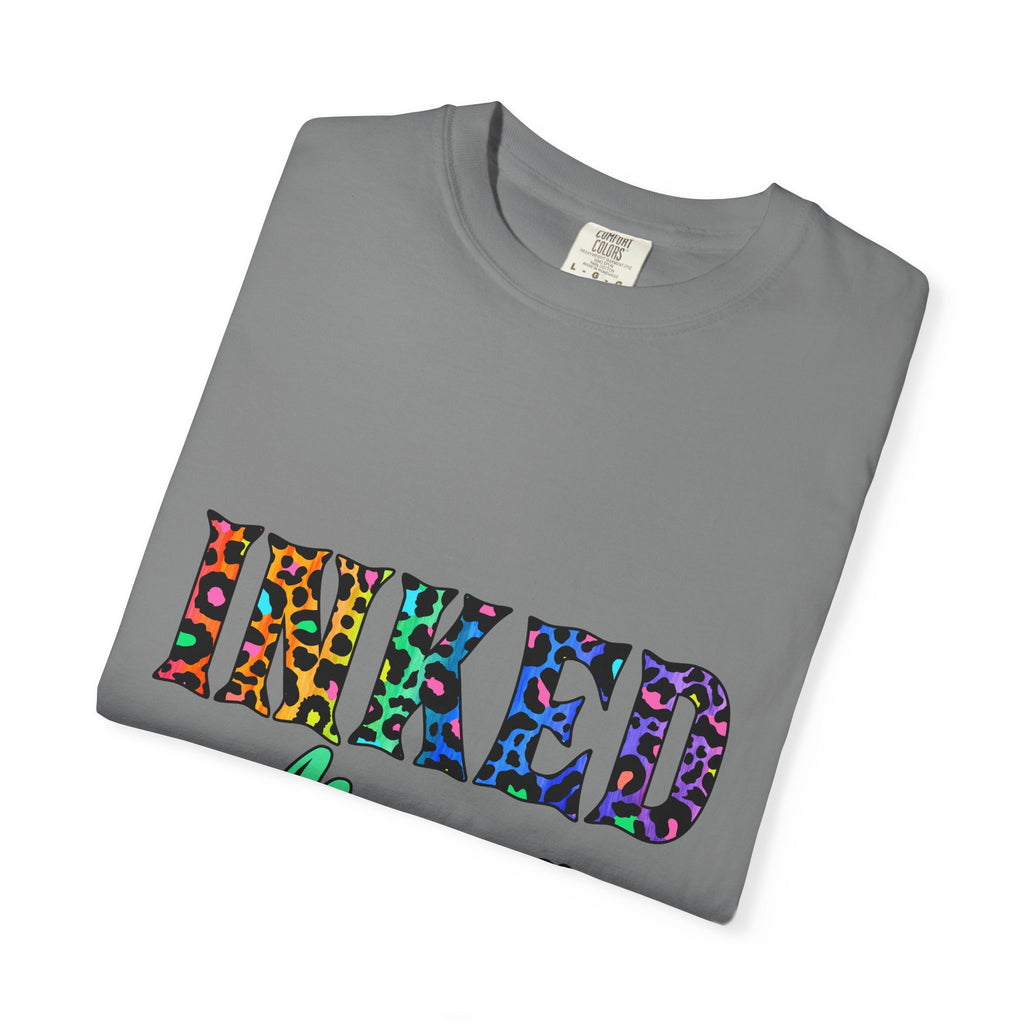 Inked Mama T-Shirt — Colorful Tattoo Script Tee for Moms