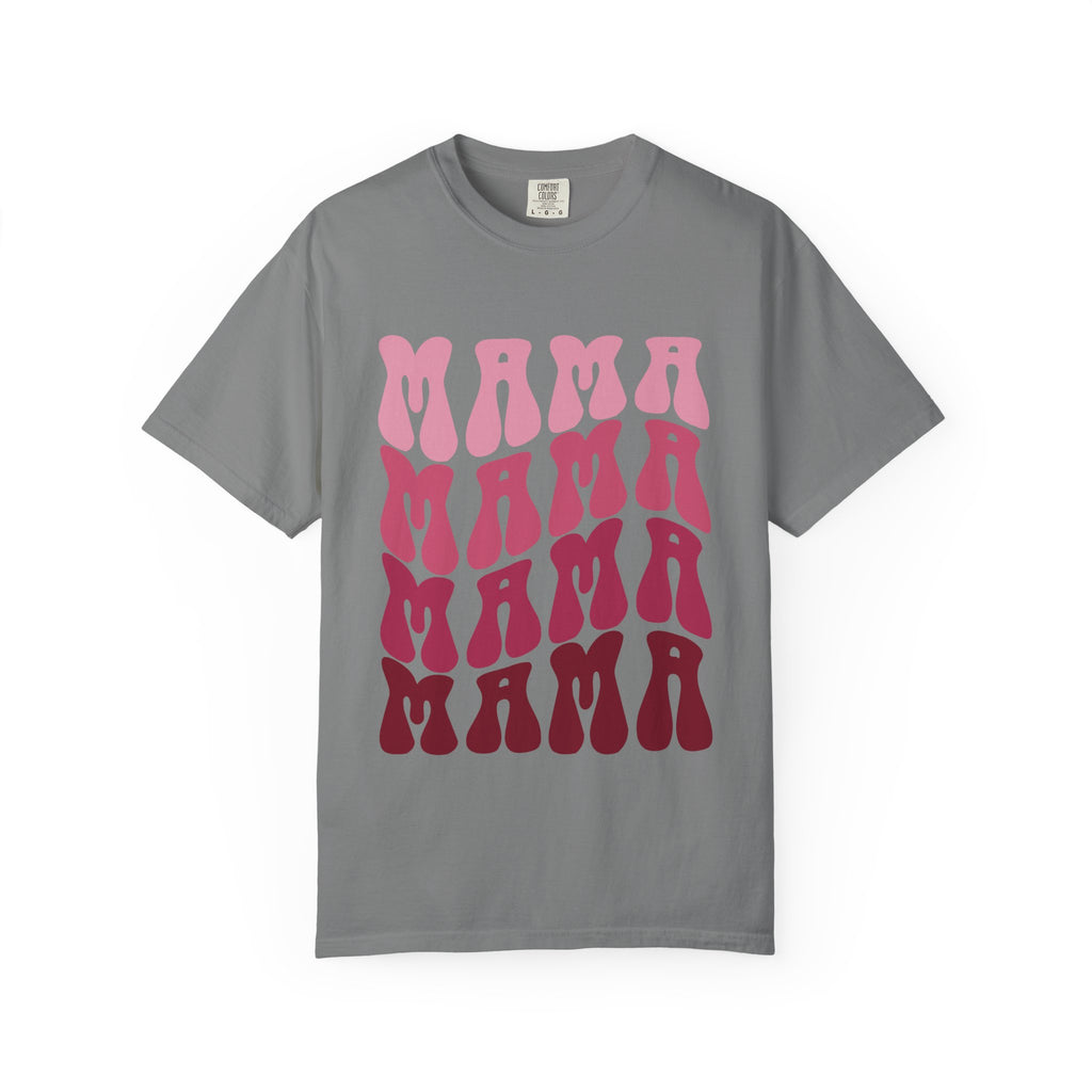 Mama Retro Stack T-Shirt — Vintage Psychedelic Mother's Day Tee