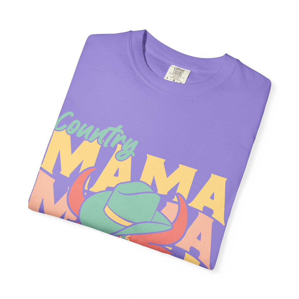Country Mama T-Shirt — Retro Cowboy Hat Graphic Tee for Moms