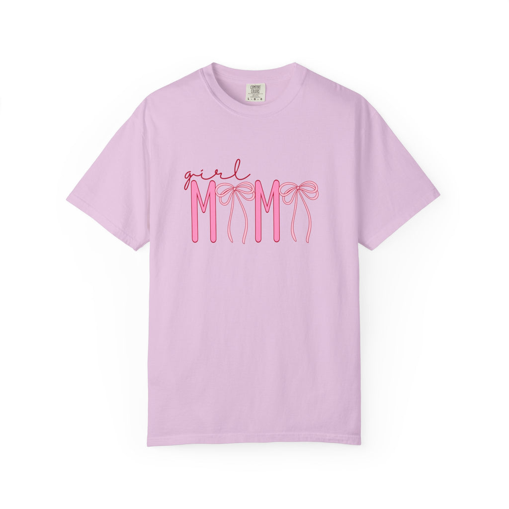 Girl Mom Tee — Pink Ribbon Script Mother's Day T-Shirt