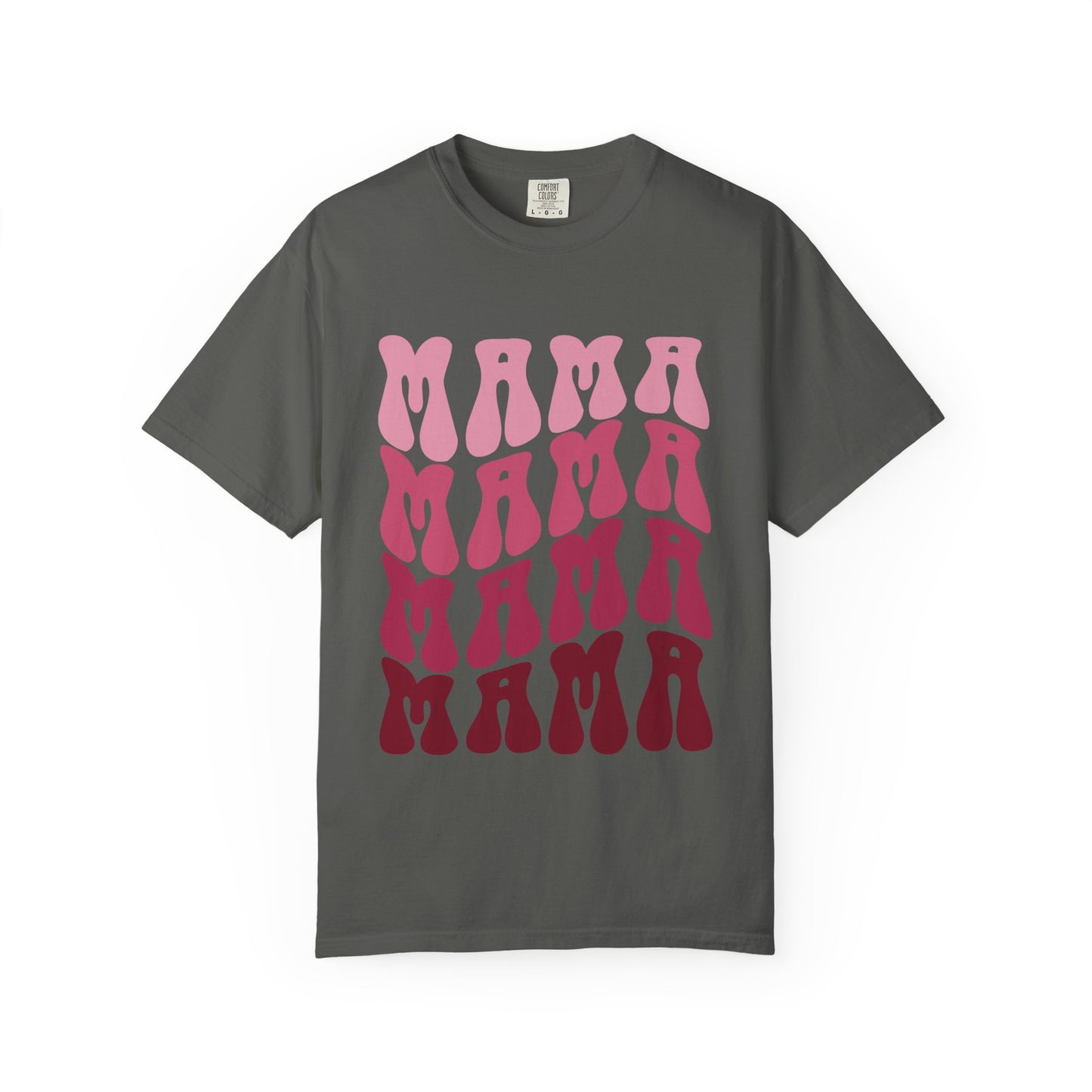 Mama Retro Stack T-Shirt — Vintage Psychedelic Mother's Day Tee