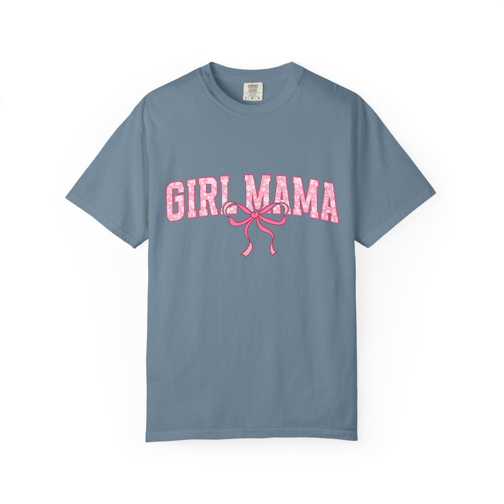 Girl Mama T-Shirt — Pink Ribbon Graphic Tee for New & Expecting Moms