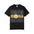 Mama Floral Retro T-Shirt — Sunny Yellow Vintage Mom Tee
