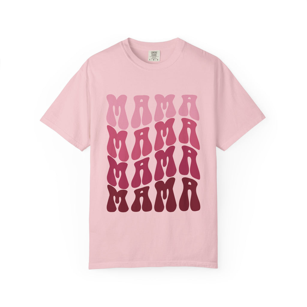 Mama Retro Stack T-Shirt — Vintage Psychedelic Mother's Day Tee
