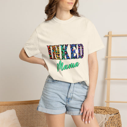 Inked Mama T-Shirt — Colorful Tattoo Script Tee for Moms