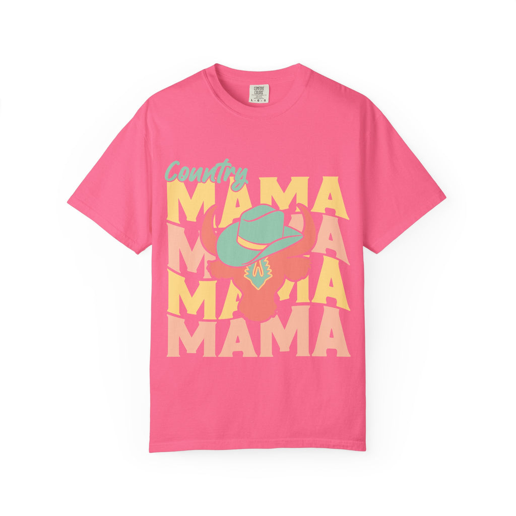 Country Mama T-Shirt — Retro Cowboy Hat Graphic Tee for Moms