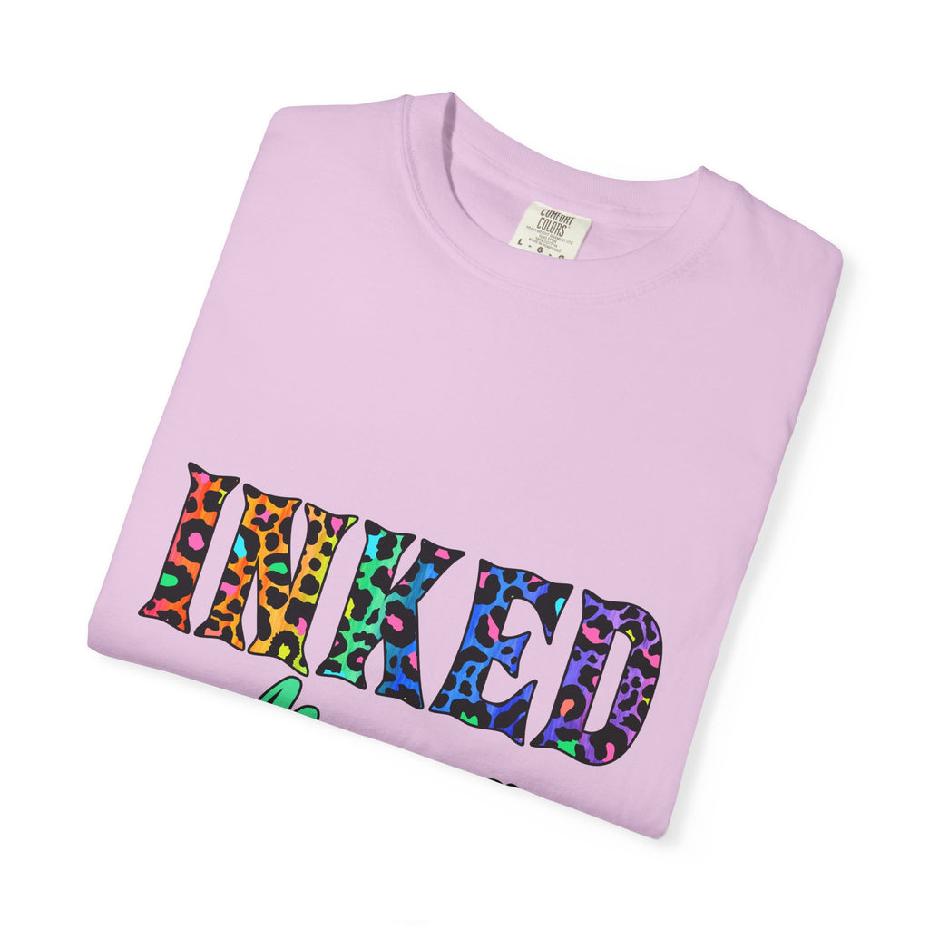 Inked Mama T-Shirt — Colorful Tattoo Script Tee for Moms