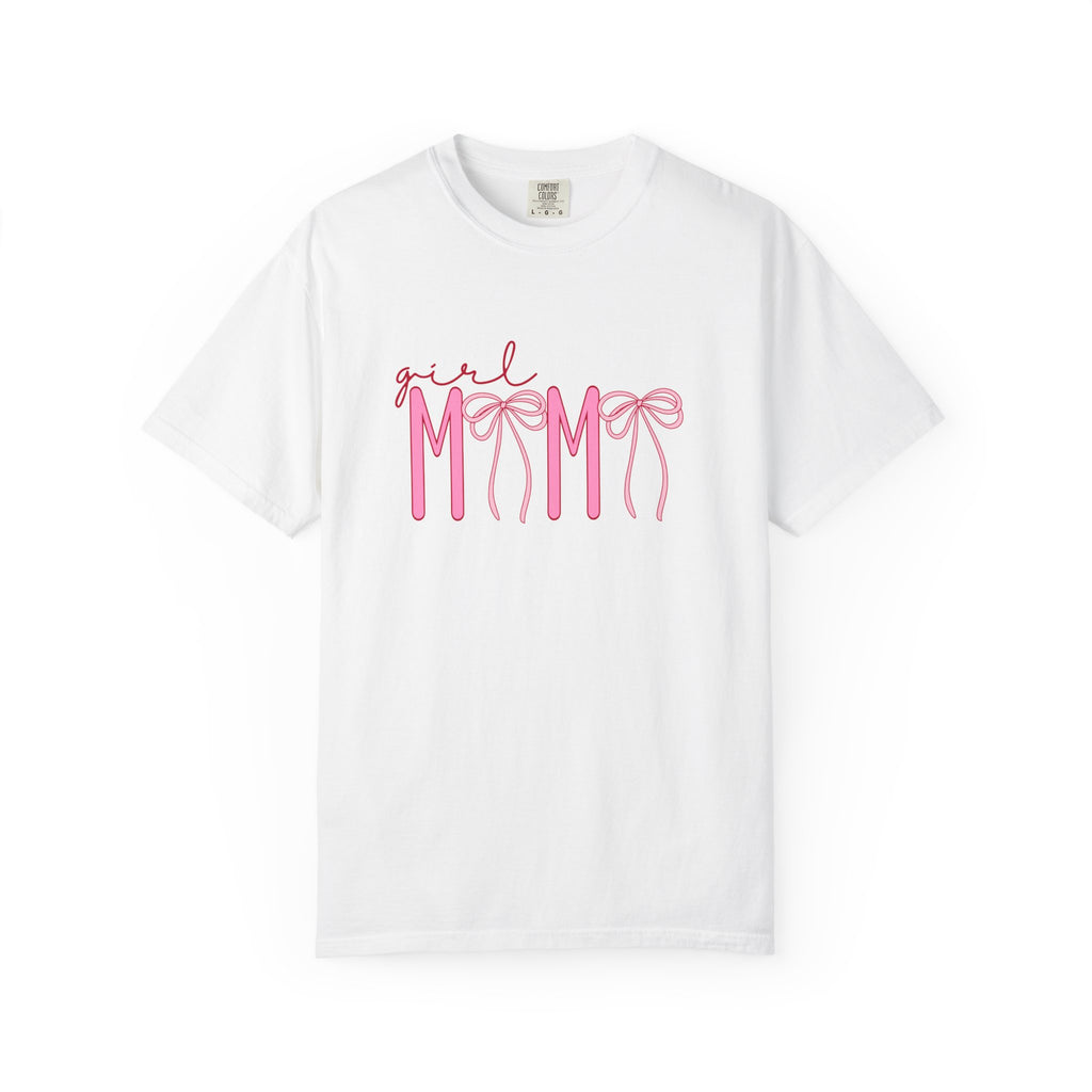 Girl Mom Tee — Pink Ribbon Script Mother's Day T-Shirt