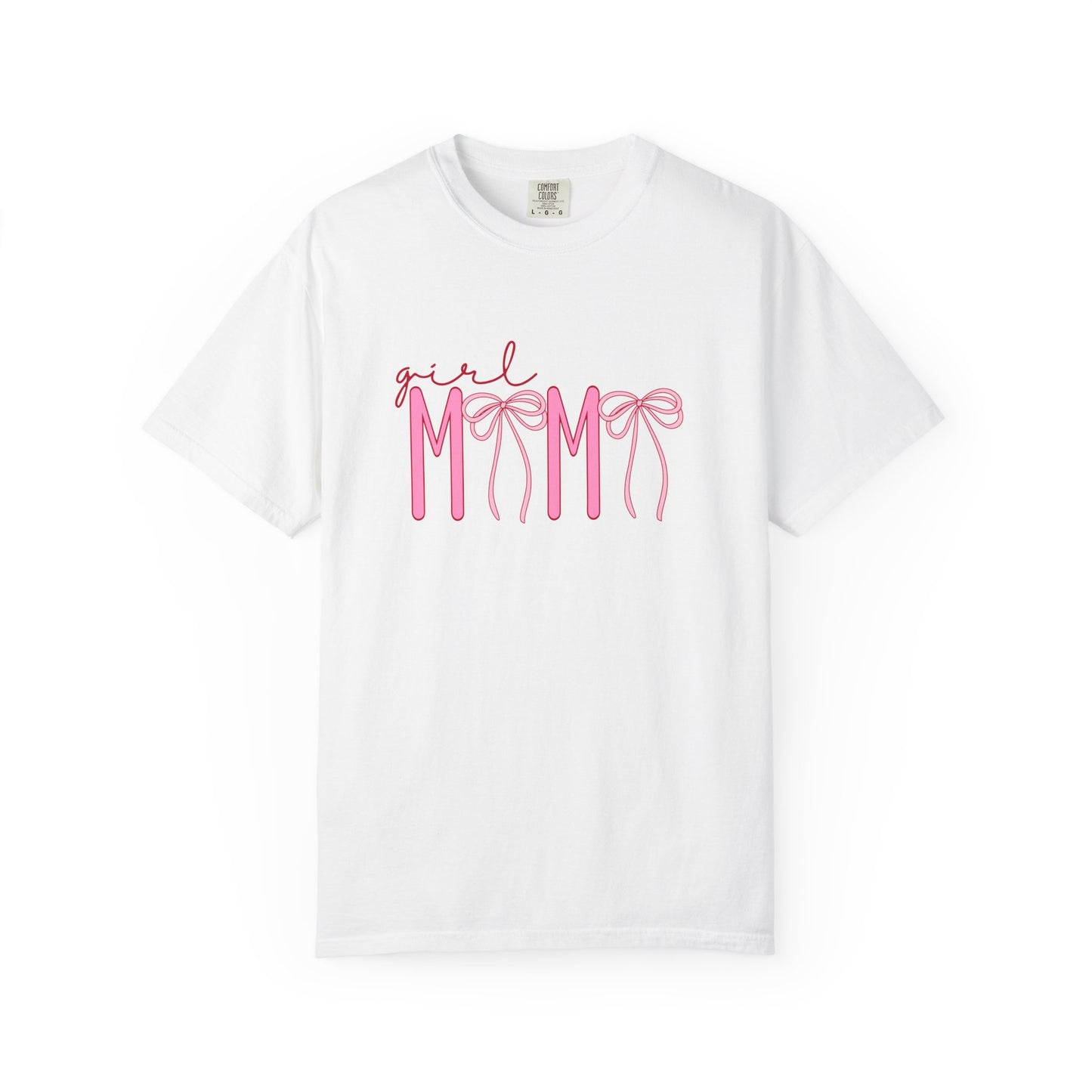 Girl Mom Tee — Pink Ribbon Script Mother's Day T-Shirt