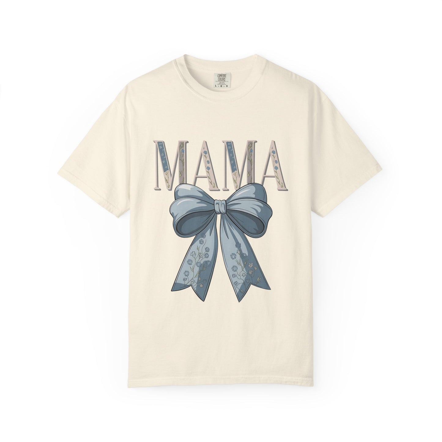 Mama Bow T-Shirt — Vintage Floral Ribbon Mother’s Day Tee