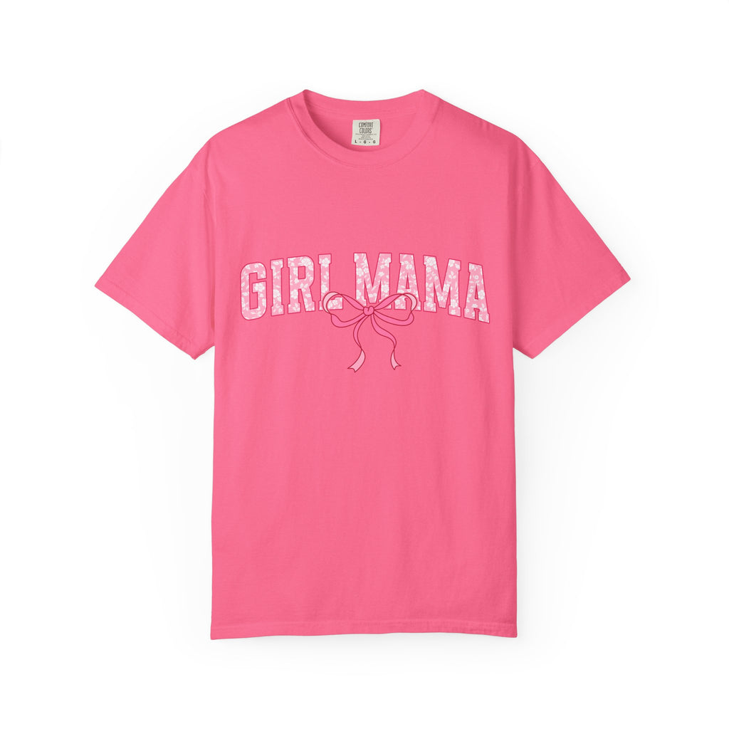 Girl Mama T-Shirt — Pink Ribbon Graphic Tee for New & Expecting Moms