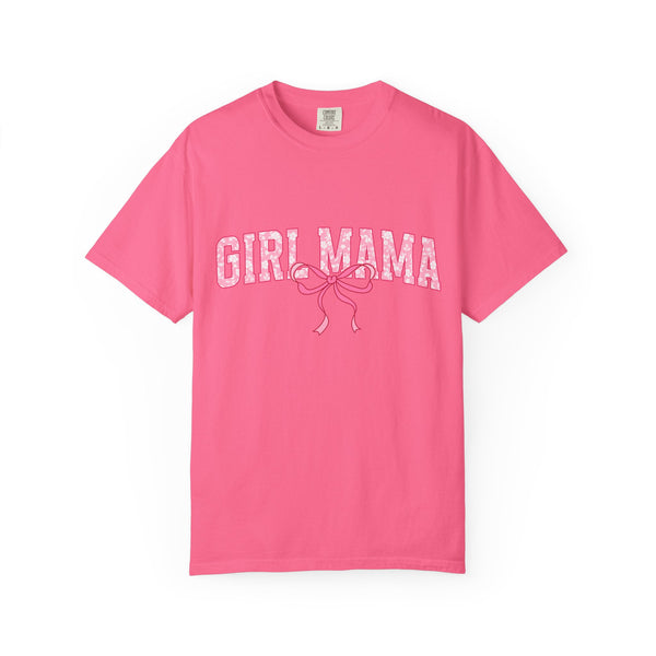 Girl Mama T-Shirt — Pink Ribbon Graphic Tee for New & Expecting Moms