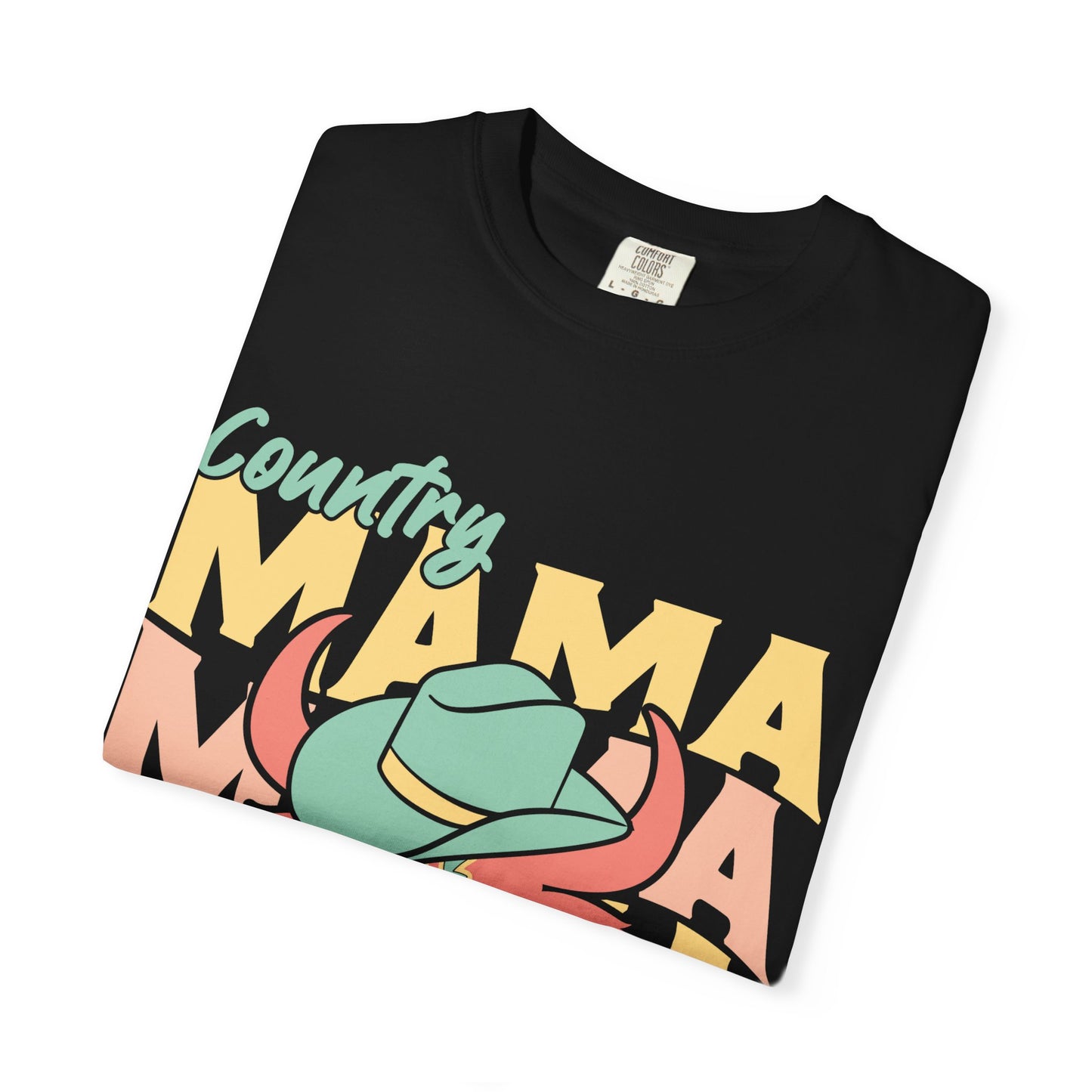 Country Mama T-Shirt — Retro Cowboy Hat Graphic Tee for Moms