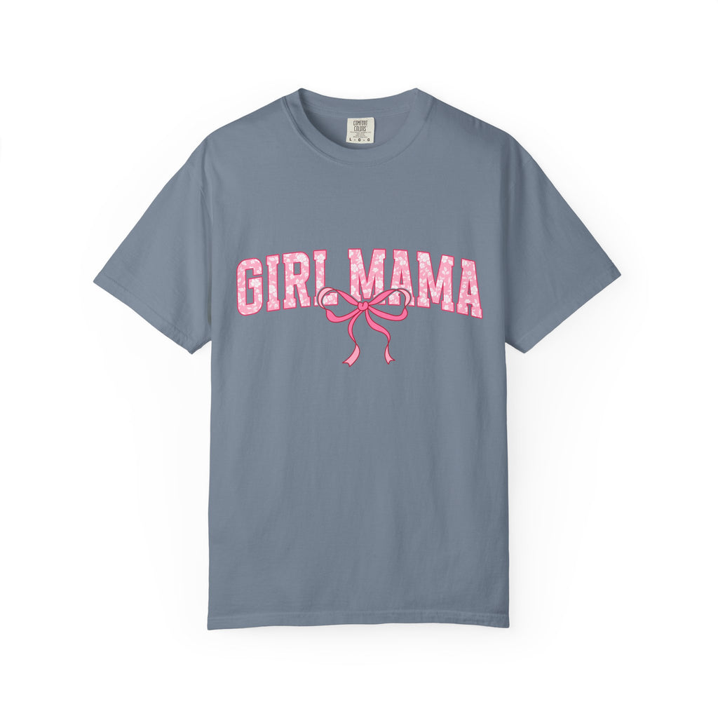 Girl Mama T-Shirt — Pink Ribbon Graphic Tee for New & Expecting Moms