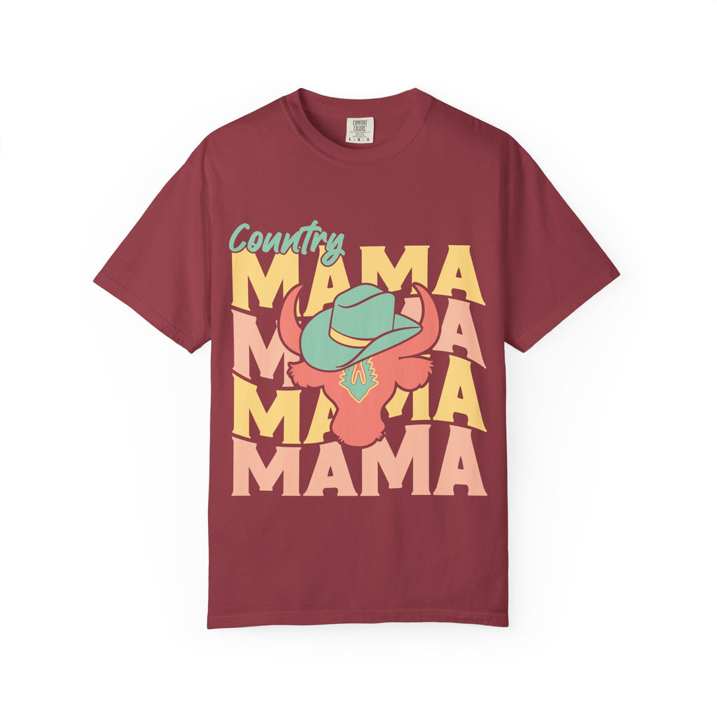 Country Mama T-Shirt — Retro Cowboy Hat Graphic Tee for Moms