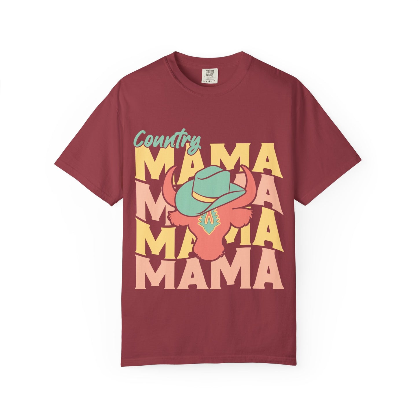 Country Mama T-Shirt — Retro Cowboy Hat Graphic Tee for Moms
