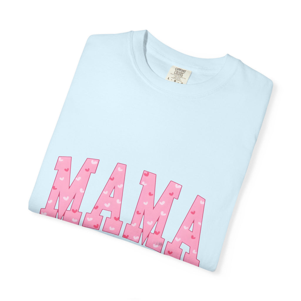 Mama Pink Polka Dot T‑Shirt — Cute Mama Tee with Bow
