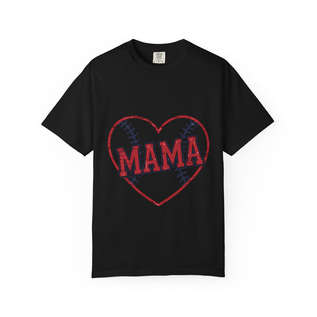 Mama Baseball Heart T-Shirt — Mom Softball Mom Tee
