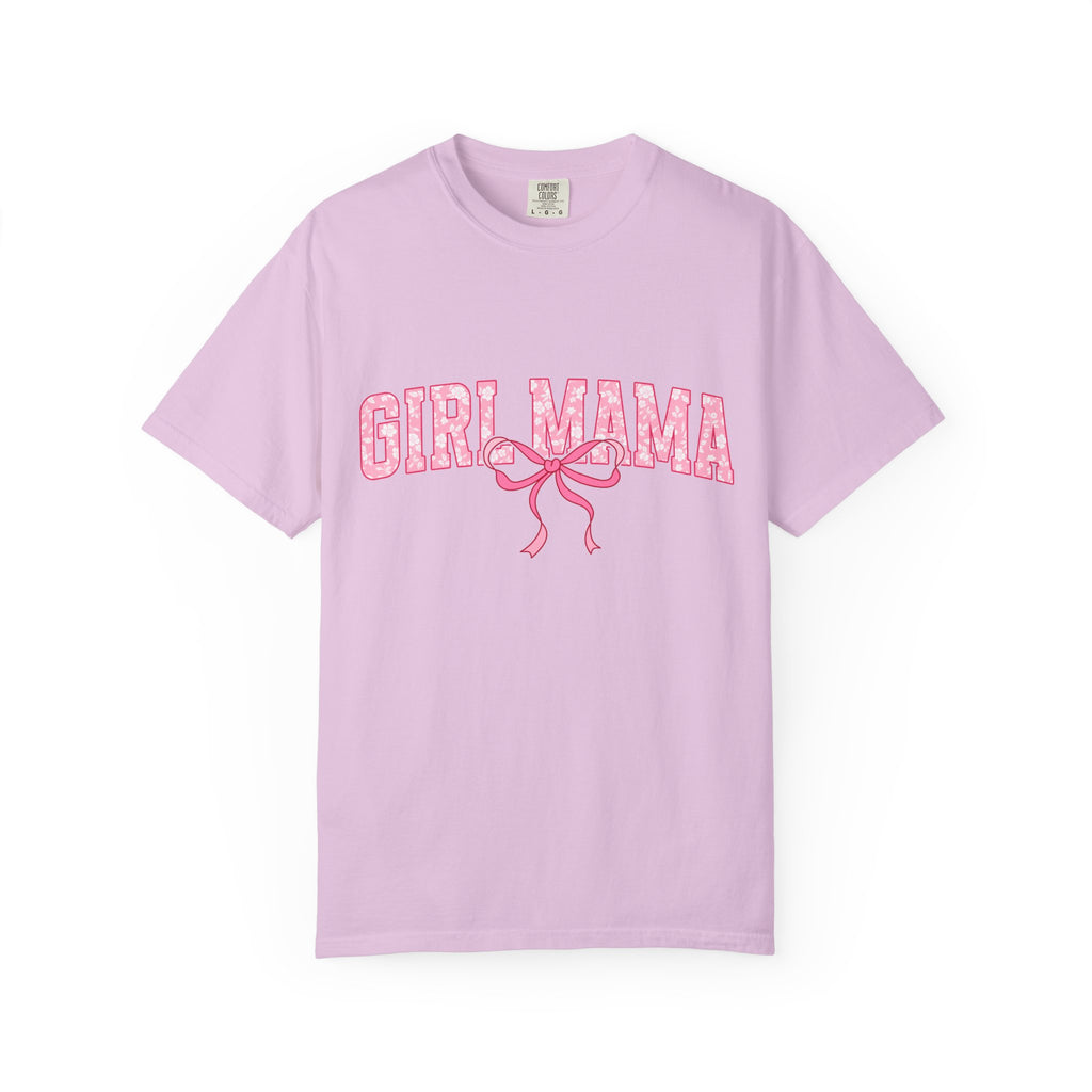 Girl Mama T-Shirt — Pink Ribbon Graphic Tee for New & Expecting Moms