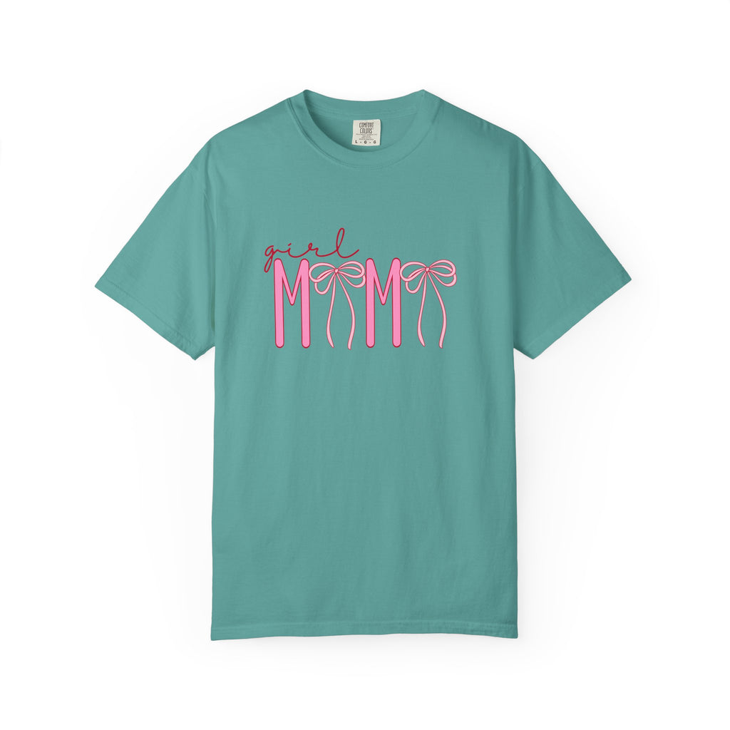 Girl Mom Tee — Pink Ribbon Script Mother's Day T-Shirt