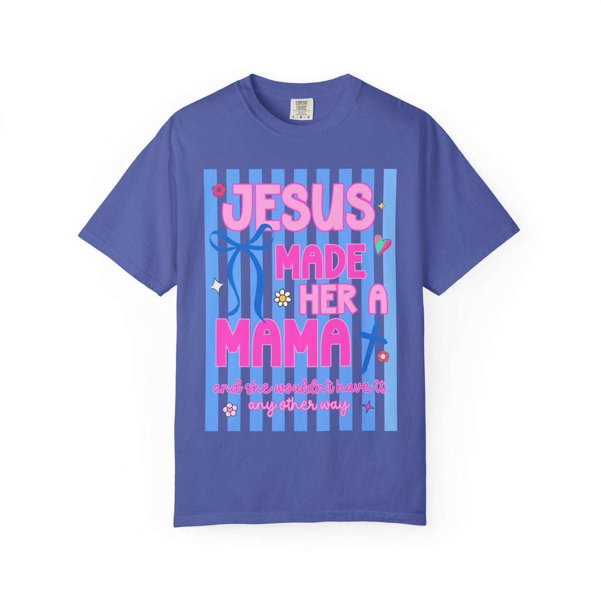 Jesus Made Her a Mama T-Shirt — Cute Christian Mom Graphic Tee