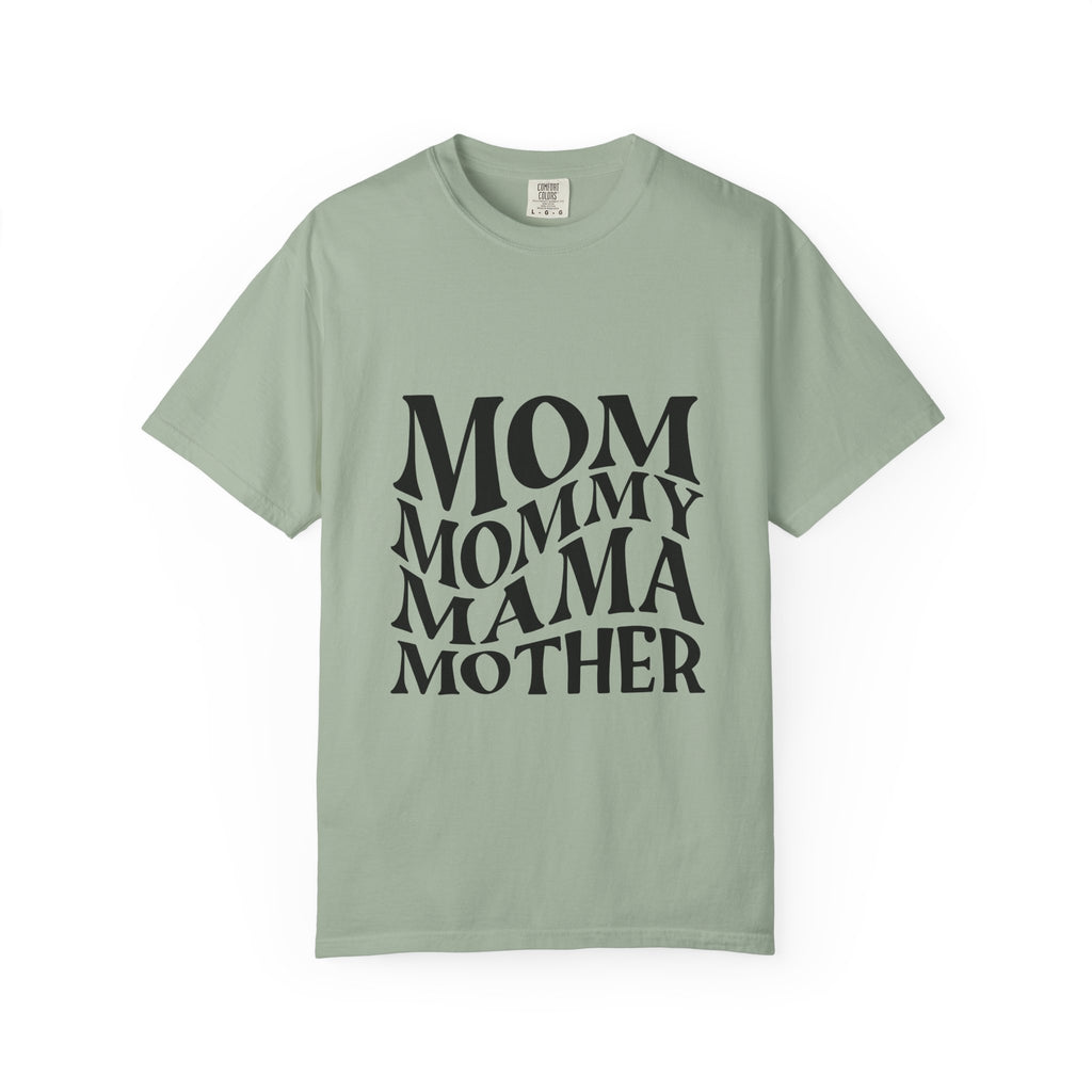 Mom Mommy Mama Mother T-Shirt — Feminine Typography Tee for Mother's Day & Everyday