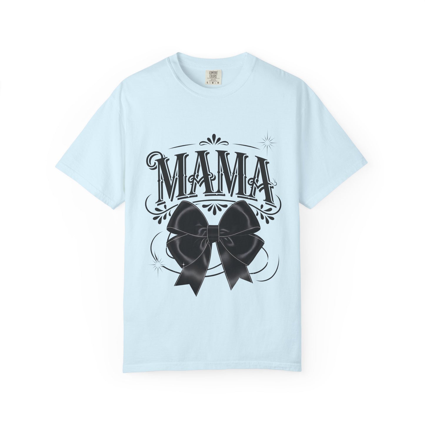 Mama Bow T-Shirt — Vintage Script Graphic Tee for Moms