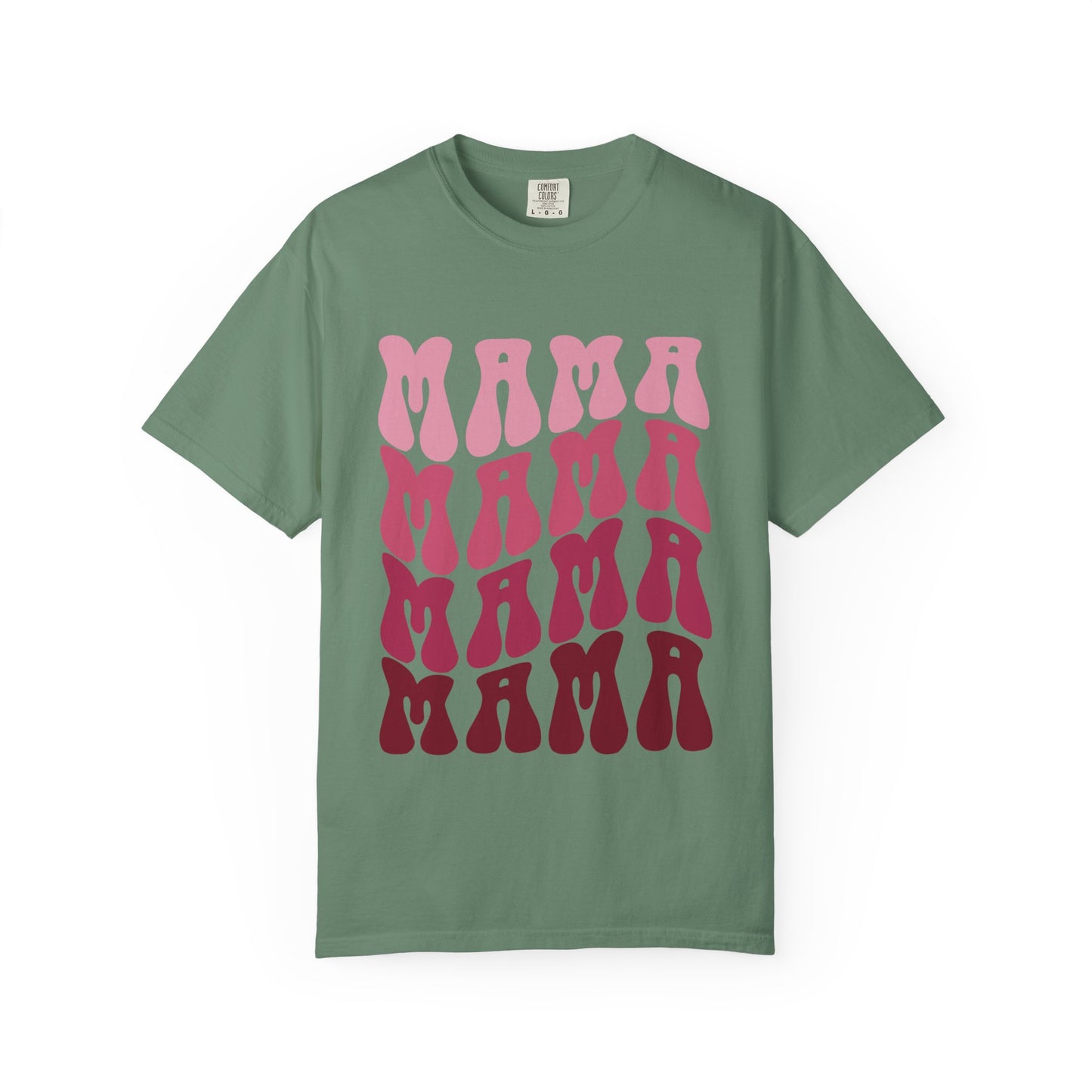 Mama Retro Stack T-Shirt — Vintage Psychedelic Mother's Day Tee