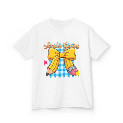 Girls Back-to-School Bow Kids Tee – Personalized Name School Pencil Design