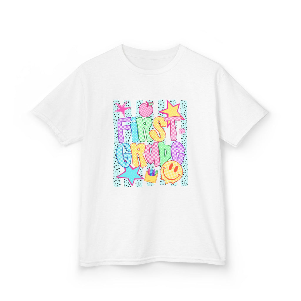 First Grade Kids T-Shirt — Colorful Back-to-School Design