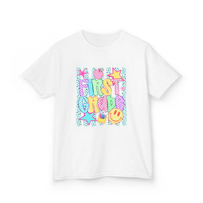 First Grade Kids T-Shirt — Colorful Back-to-School Design