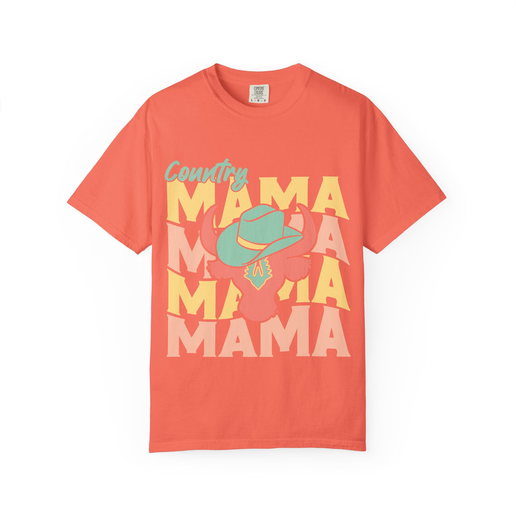 Country Mama T-Shirt — Retro Cowboy Hat Graphic Tee for Moms