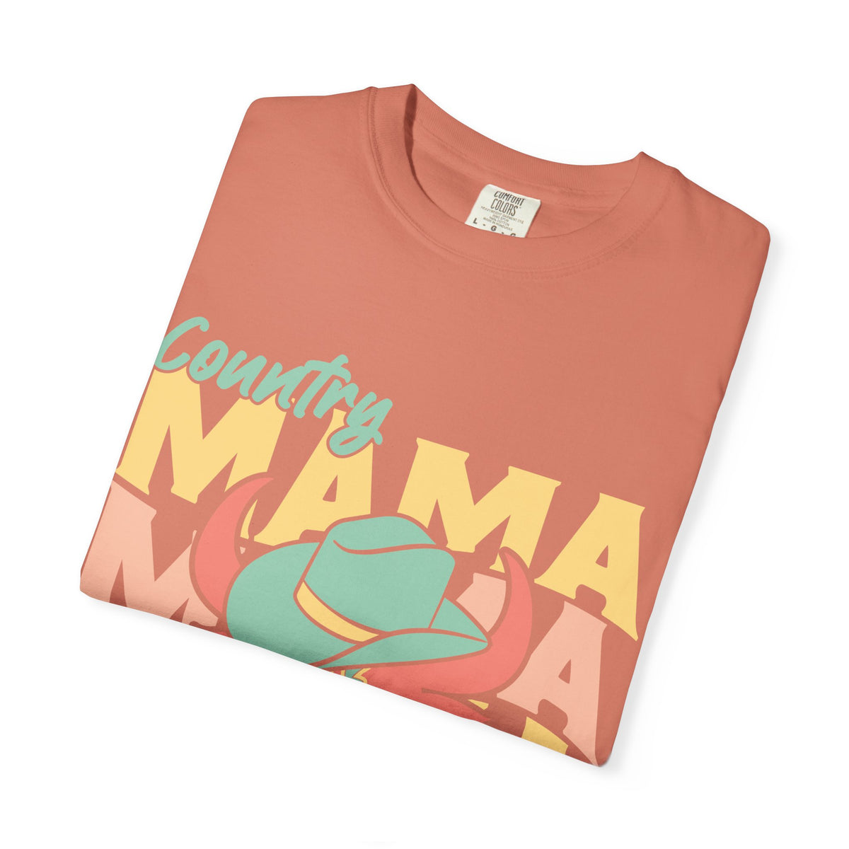 Country Mama T-Shirt — Retro Cowboy Hat Graphic Tee for Moms