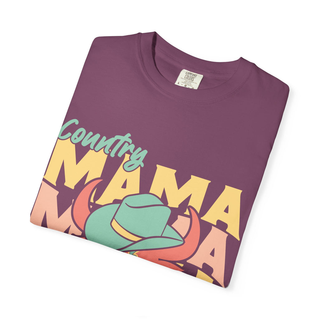 Country Mama T-Shirt — Retro Cowboy Hat Graphic Tee for Moms