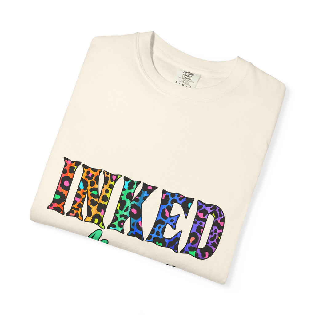 Inked Mama T-Shirt — Colorful Tattoo Script Tee for Moms