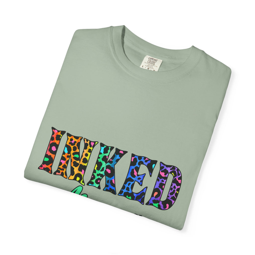 Inked Mama T-Shirt — Colorful Tattoo Script Tee for Moms