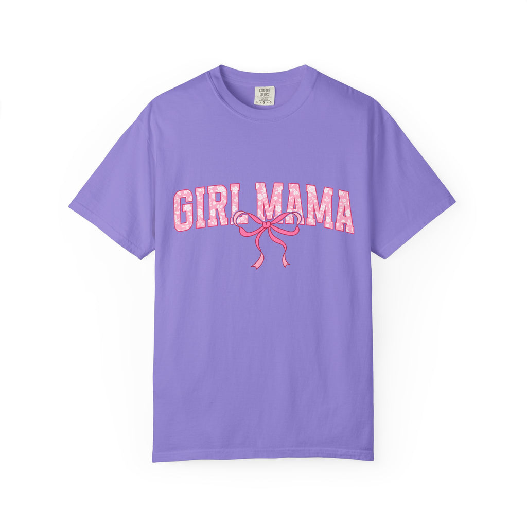 Girl Mama T-Shirt — Pink Ribbon Graphic Tee for New & Expecting Moms