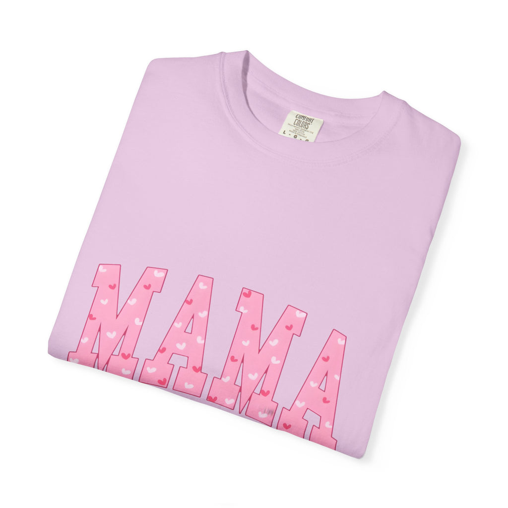 Mama Pink Polka Dot T‑Shirt — Cute Mama Tee with Bow