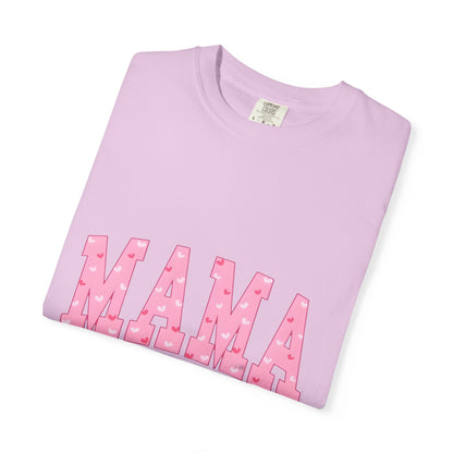 Mama Pink Polka Dot T‑Shirt — Cute Mama Tee with Bow