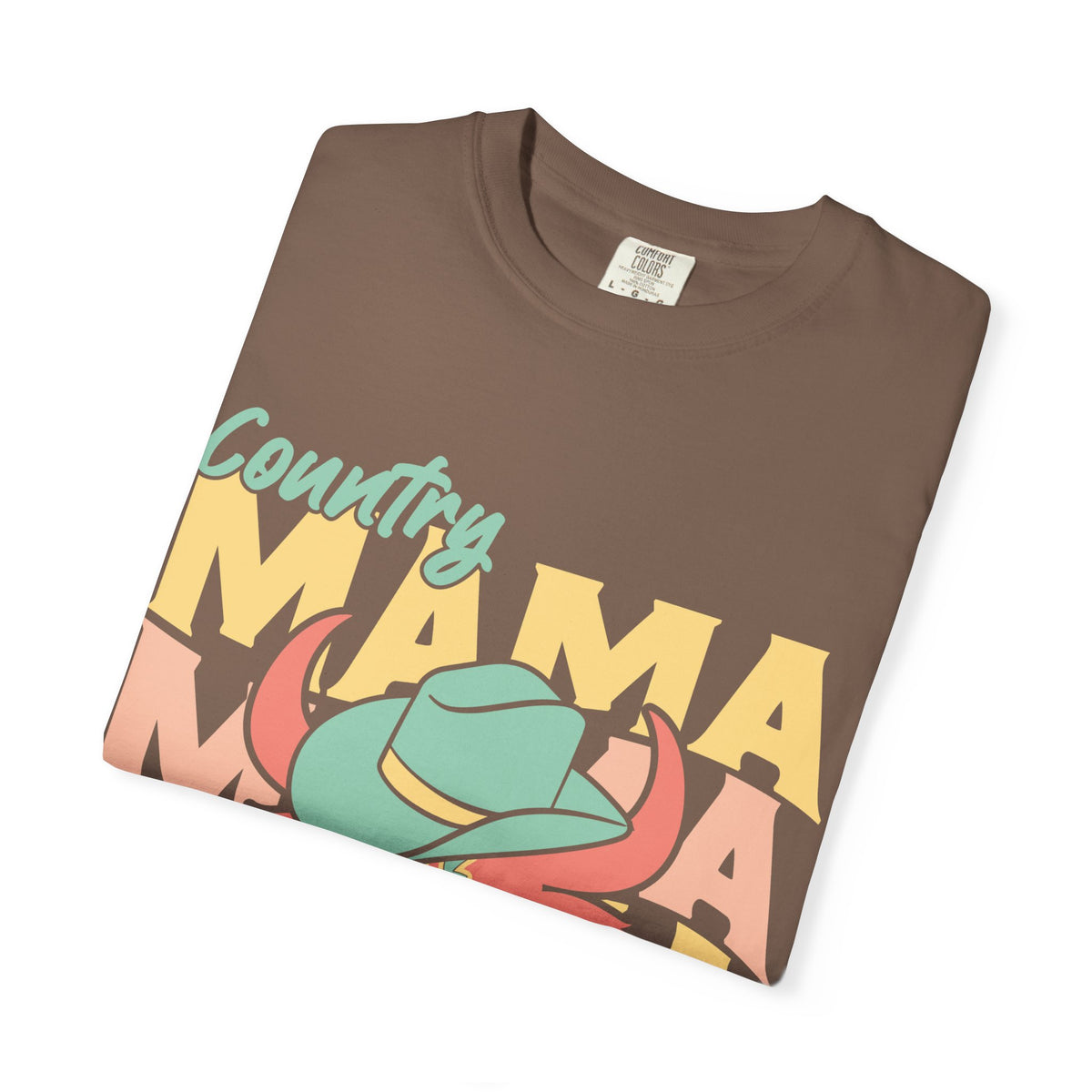 Country Mama T-Shirt — Retro Cowboy Hat Graphic Tee for Moms