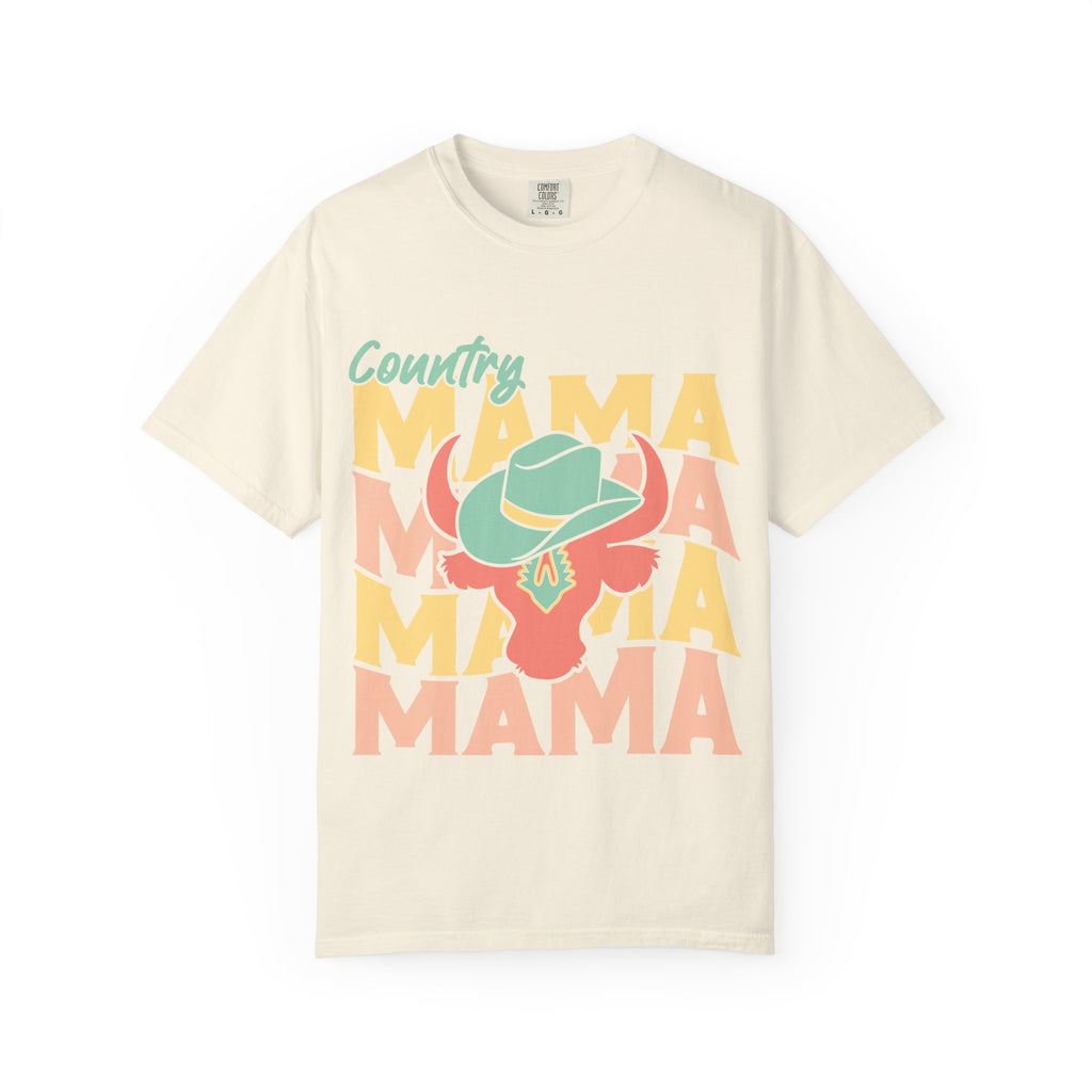 Country Mama T-Shirt — Retro Cowboy Hat Graphic Tee for Moms