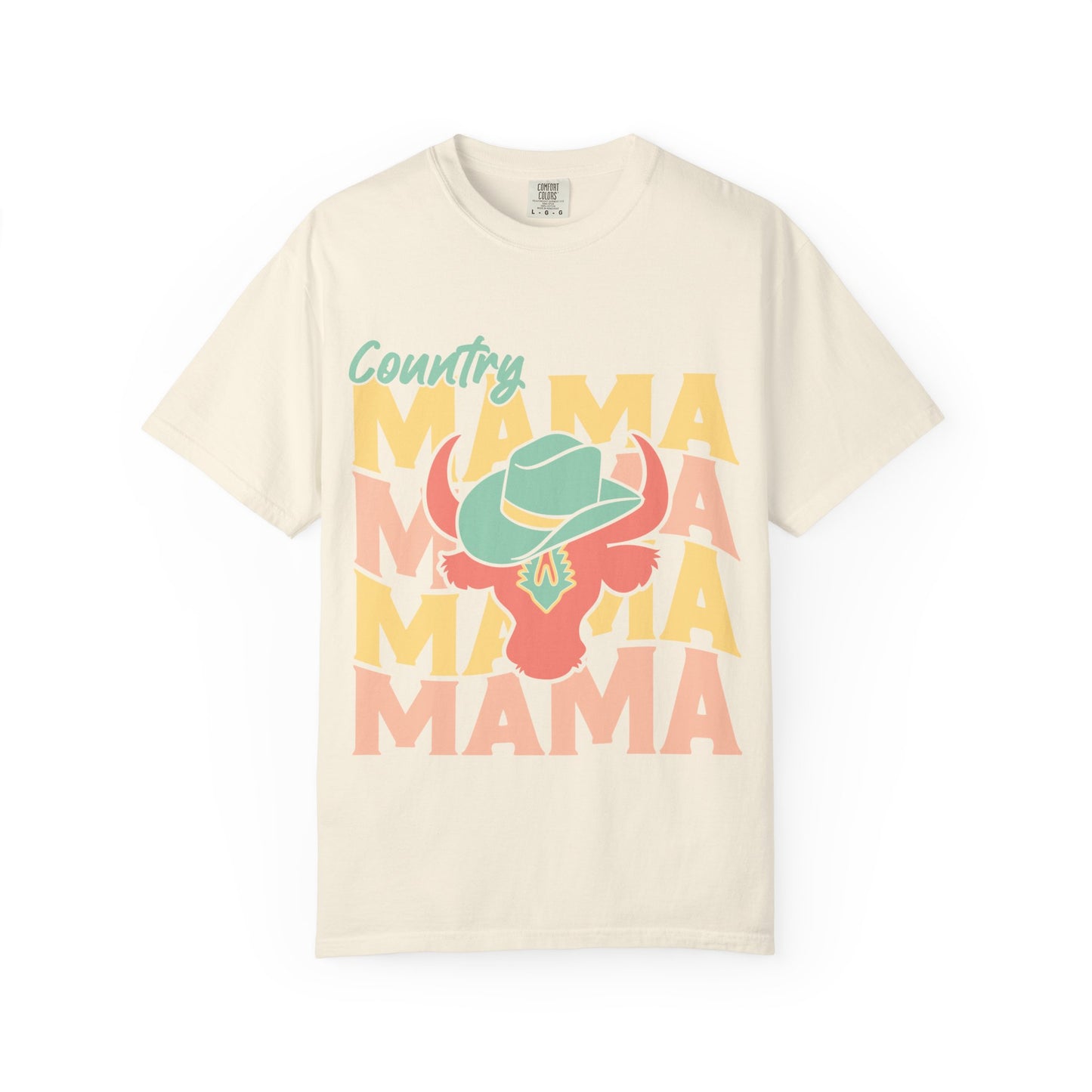 Country Mama T-Shirt — Retro Cowboy Hat Graphic Tee for Moms