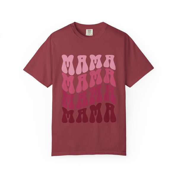Mama Retro Stack T-Shirt — Vintage Psychedelic Mother's Day Tee