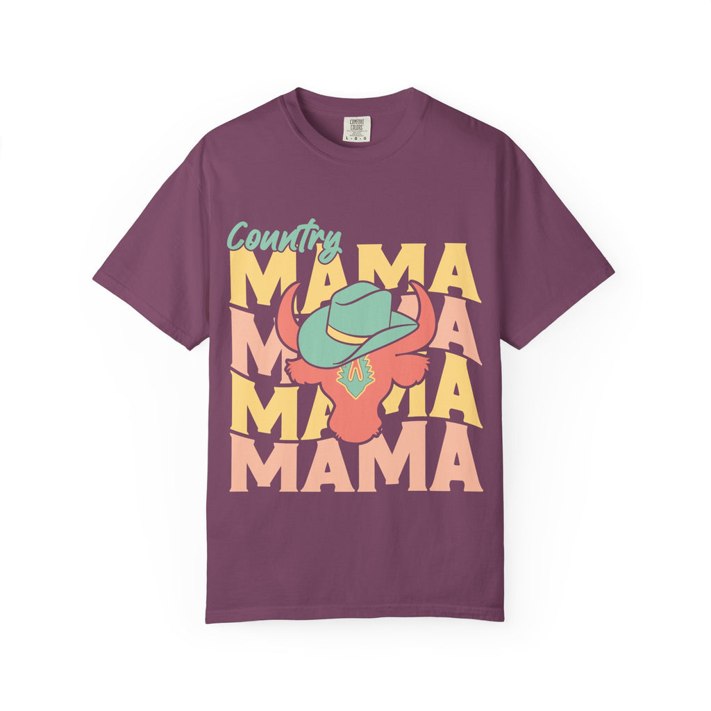 Country Mama T-Shirt — Retro Cowboy Hat Graphic Tee for Moms