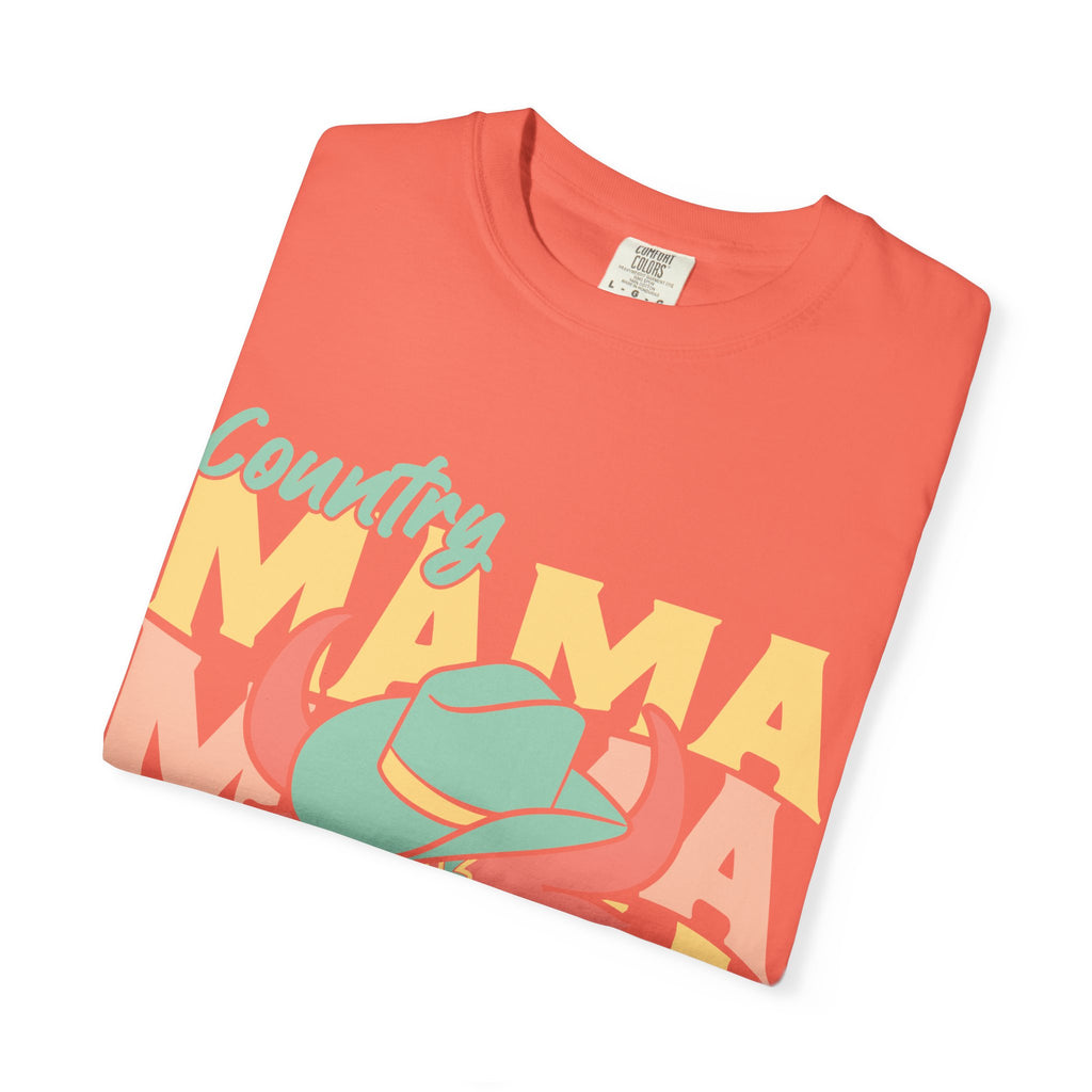 Country Mama T-Shirt — Retro Cowboy Hat Graphic Tee for Moms