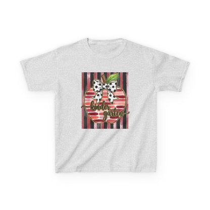 Kids Tee — "Kinder Garten" Apple Design (Back-to-School, Teacher Appreciation)
